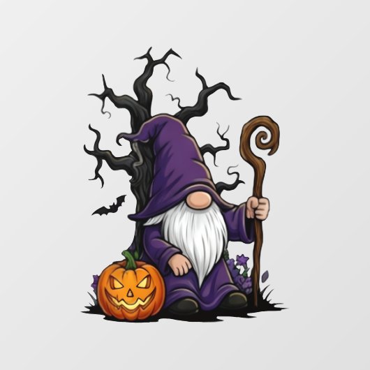 Halloween Gnome Window Cling ウィンドウサイン (シート)