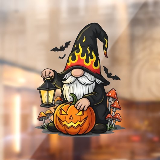 Halloween Gnome Window Cling ウィンドウサイン (シート2)