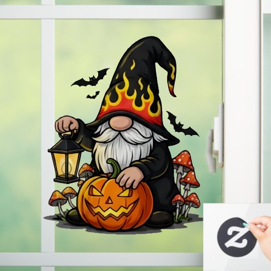 Halloween Gnome Window Cling ウィンドウサイン (ホーム)