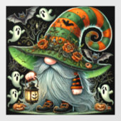 Halloween Gnome Window Cling ウィンドウサイン (シート)