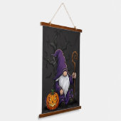 Halloween Gnome Wood Topped Wall Tapestry 吊り下げ型タペストリー (傾斜あり)