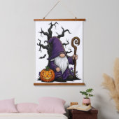 Halloween Gnome Wood Topped Wall Tapestry 吊り下げ型タペストリー (寝室)