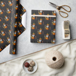 Halloween Gnome Wrapping Paper ラッピングペーパー