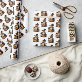 Halloween Gnome Wrapping Paper ラッピングペーパー
