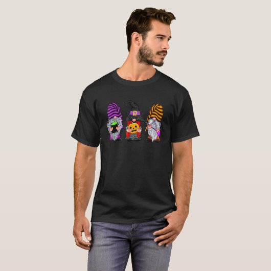 Halloween Gnomes Cute Autumn Pumpkin Fall  Holiday Tシャツ (正面フル)