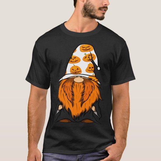 Halloween Gnomes Cute Autumn Pumpkin Fall  Holiday Tシャツ (正面)