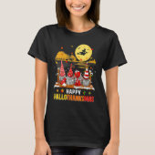 Halloween Gnomes Happy HalloThanksMas Thanksgiving Tシャツ (正面)