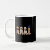 Halloween Golden Retriever Ghost Soky Dog Lovers D コーヒーマグカップ (左)