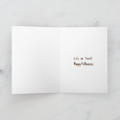 Halloween Golden Retriever With Candy Corn カード (内部)