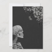 Halloween Gothic Death of her Twenties Birthday 招待状 (裏面)