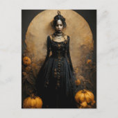 Halloween Gothic Girl ポストカード (正面)