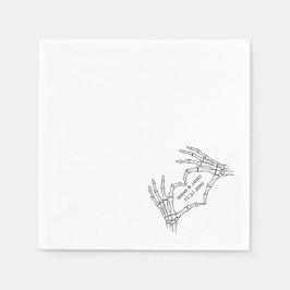 Halloween Gothic Skeleton Hands Wedding Napkins スタンダードカクテルナプキン