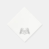 Halloween Gothic Skeleton Hands Wedding Napkins スタンダードカクテルナプキン (角)