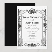 Halloween Gothic Spooky Wedding Invitation 招待状 (正面/裏面)