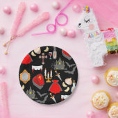 halloween gothic vampire garlic holy water fangs ペーパープレート (パーティー)