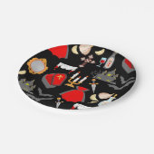 halloween gothic vampire garlic holy water fangs ペーパープレート (アングル)