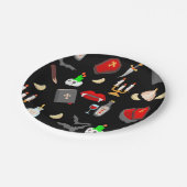 halloween gothic vampire hunter garlic dagger fang ペーパープレート (アングル)