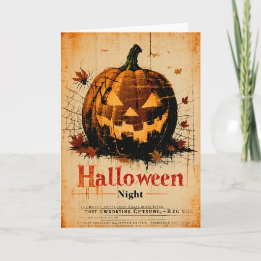 Halloween Graphic – Classic 1960s Design カード (正面)