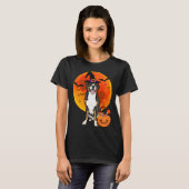 Halloween Greater Swiss Mountain Dog Jack O Lanter Tシャツ (正面フル)