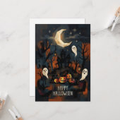 Halloween Greeting Card カード (正面/裏面インサイチュ)