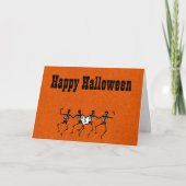Halloween Greeting Card with Dancing Skull's カード (正面)