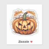 Halloween: Großer Kürbis -  シール (シート)