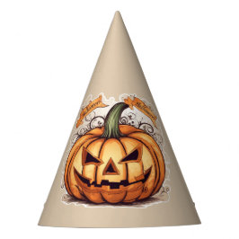 Halloween: Großer Kürbis -  パーティーハット