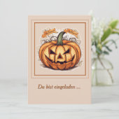 Halloween: Großer Kürbis  -  招待状 (スタンド正面)