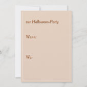 Halloween: Großer Kürbis  -  招待状 (裏面)