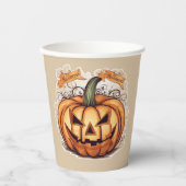 Halloween: Großer Kürbis -  紙コップ (正面)