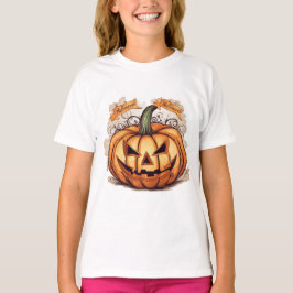 Halloween: Großer Kürbis -  Tシャツ