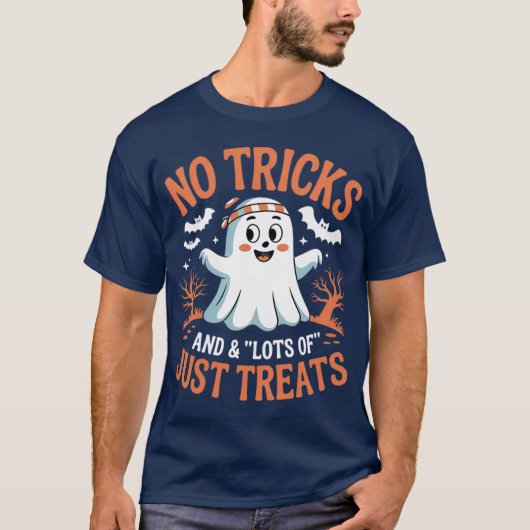 Halloween Gym Ghostricksreatsrainer Burpees Workou Tシャツ (正面)