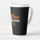 Halloween Happy Halloween Birthday カフェラテマグ (右アングル)