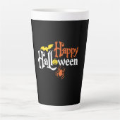 Halloween Happy Halloween Birthday カフェラテマグ (正面)