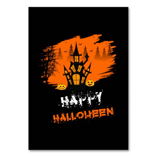 Halloween Happy Halloween Birthday テーブルナンバー (正面)