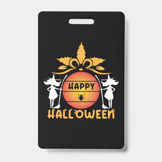 Halloween Happy Halloween Birthday バッジ (正面)