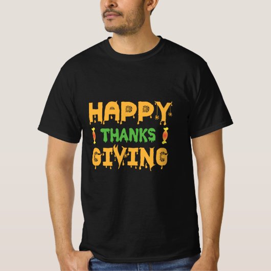 Halloween Happy Thanksgiving Birthday Tシャツ (正面)