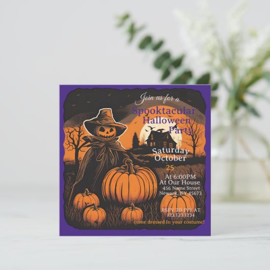 Halloween Haunt Scarecrow's Watch 招待状 (スタンド正面)