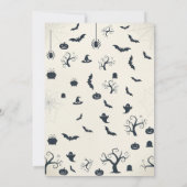 Halloween Haunted House Party Invitation 招待状 (裏面)