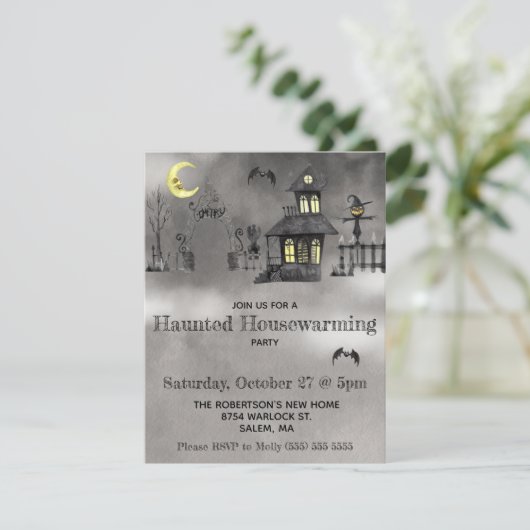 Halloween, Haunted House Warming Party 招待状 (スタンド正面)