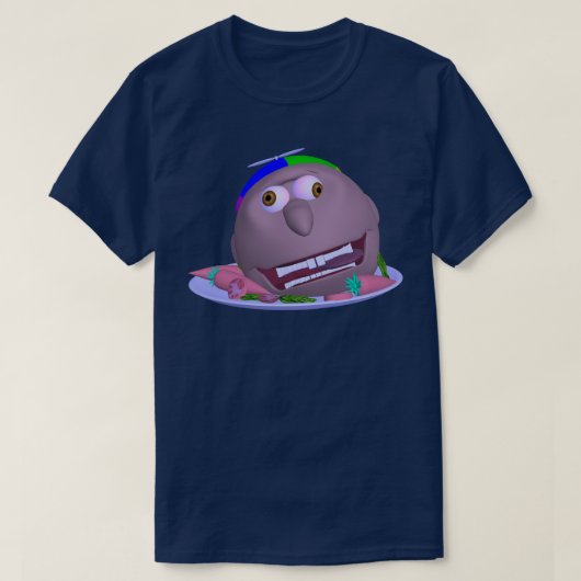 Halloween Head on a Plate Johnny T-shirt Tシャツ (デザイン正面)