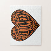 Halloween Heart, Black Heart, Holiday ジグソーパズル (縦)