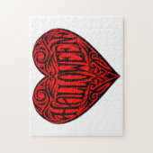 Halloween Heart, Black Heart, Holiday ジグソーパズル (縦)