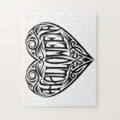 Halloween Heart, Black Heart, Holiday ジグソーパズル (縦)