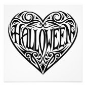 Halloween Heart, Black Heart, Holiday フォトプリント (正面)