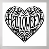 Halloween Heart, Black Heart, Holiday ポスター (正面)