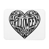 Halloween Heart, Black Heart, Holiday マグネット (横)