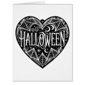 Halloween Heart, Black Heart Shape, Holiday (正面)