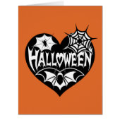 Halloween Heart, Black Heart Shape, Spider Web (正面)