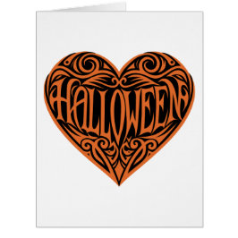 Halloween Heart, Orange Heart, Holiday